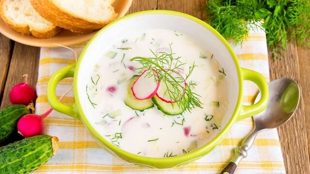 как приготовить окрошку на диете Дюкана